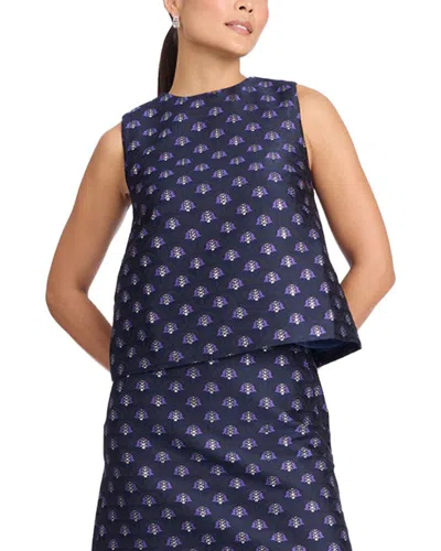 Draper James Sleeveless Top In Blue