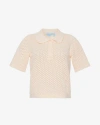 Draper James Sweater Polo With Scalloped Collar