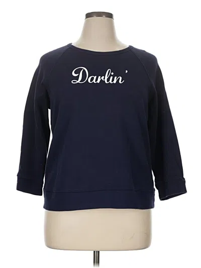 Pre-owned Draper James Sweatshirt In Blue