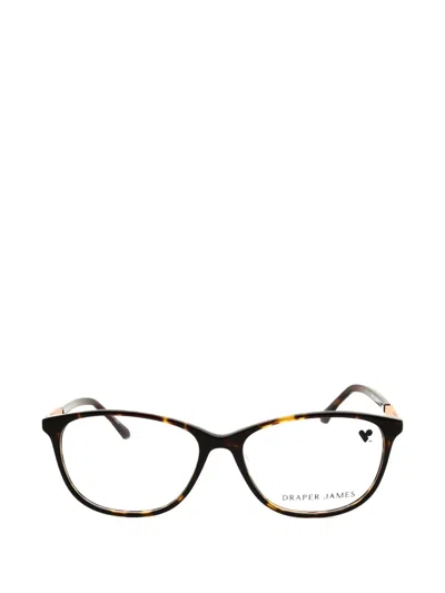 Draper James Tortoiseshell-effect Oval-frame Glasses In Multi