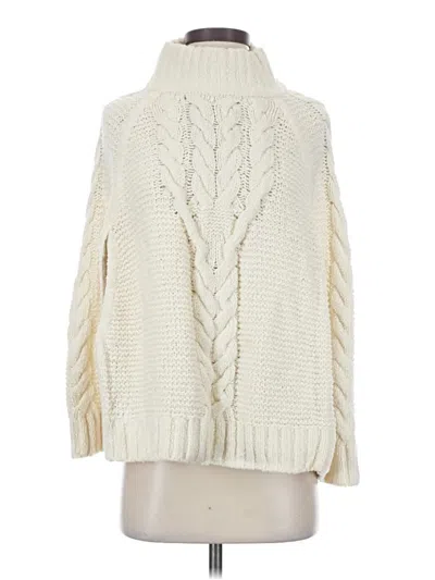 Pre-owned Draper James Turtleneck Sweater In White
