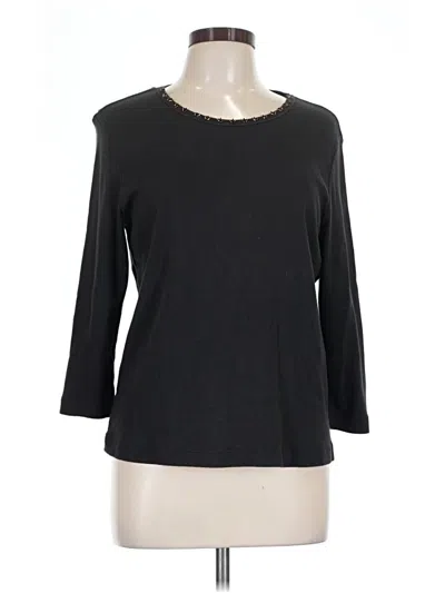 Pre-owned Draper's & Damon's 3/4 Sleeve T-shirt In Black