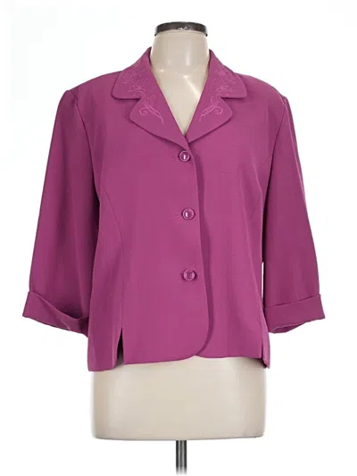 Pre-owned Draper's & Damon's Blazer Jacket In Purple