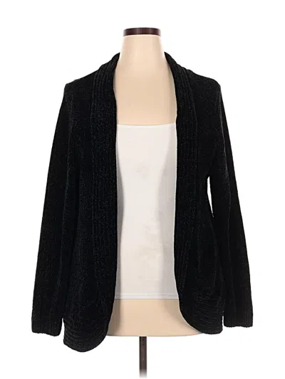Pre-owned Draper's & Damon's Cardigan Sweater In Black