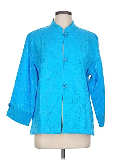 Pre-owned Draper's & Damon's Cardigan Sweater In Blue