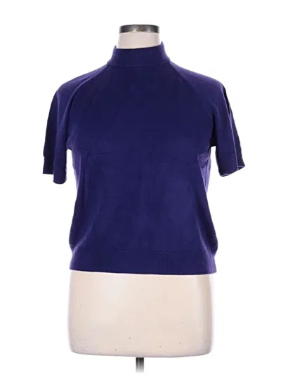 Pre-owned Draper's & Damon's Cardigan Sweater In Purple