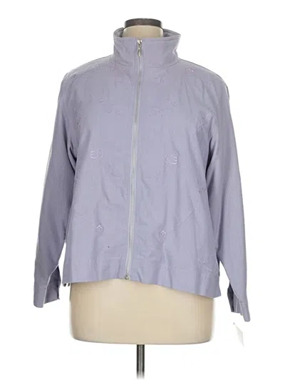 Pre-owned Draper's & Damon's Cardigan Sweater In Purple