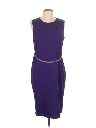 Pre-owned Draper's & Damon's Cocktail Dress In Purple