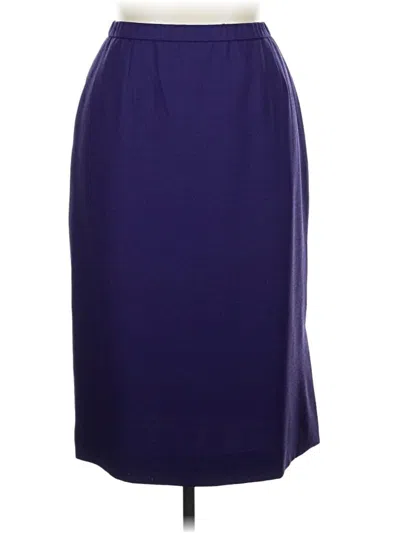 Pre-owned Draper's & Damon's Formal Skirt In Purple
