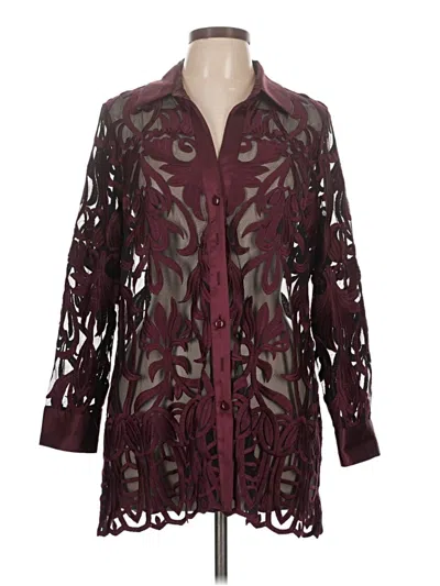 Pre-owned Draper's & Damon's Kimono In Burgundy