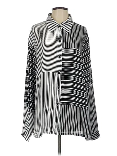 Pre-owned Draper's & Damon's Long Sleeve Blouse In Black