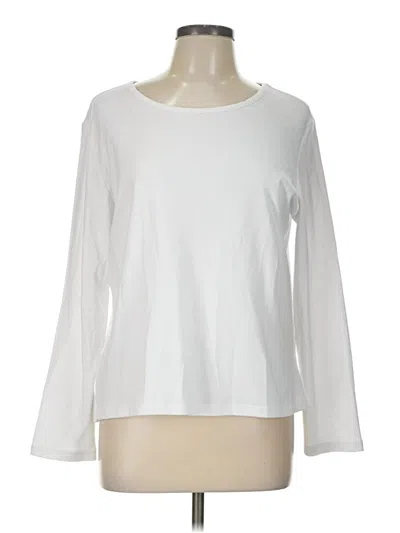 Pre-owned Draper's & Damon's Long Sleeve T-shirt In White