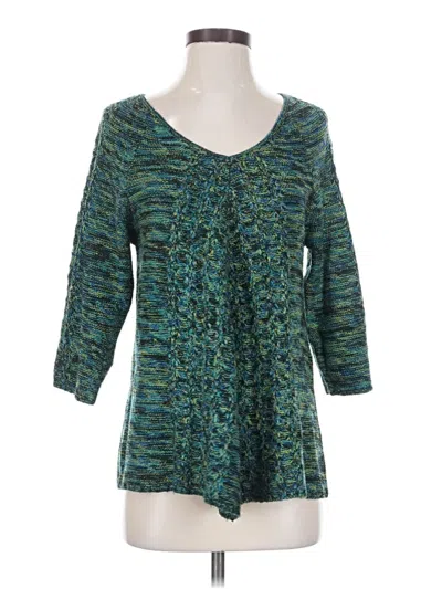 Pre-owned Draper's & Damon's Pullover Sweater In Teal