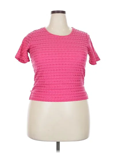 Pre-owned Draper's & Damon's Short Sleeve T-shirt In Pink