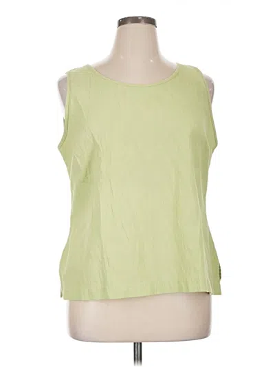 Pre-owned Draper's & Damon's Sleeveless Blouse In Green