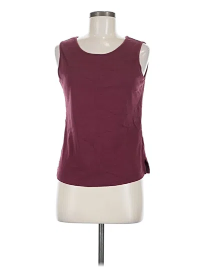 Pre-owned Draper's & Damon's Sleeveless T-shirt In Burgundy