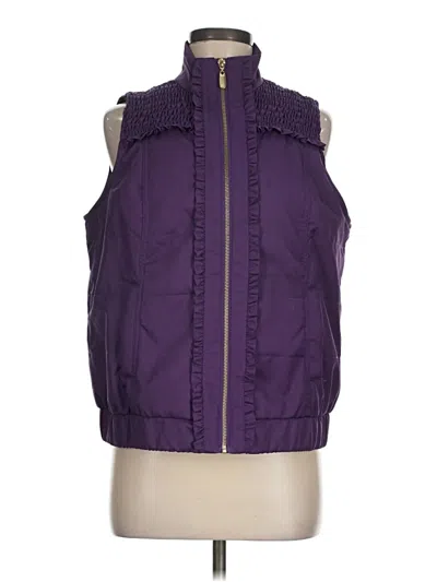 Pre-owned Draper's & Damon's Vest In Purple