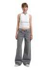 Dr.denim Jeans Woman Drdenim Leg Wide In Gray
