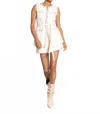 Dream Catcher Sunny Embellished Belted Vest In White In White