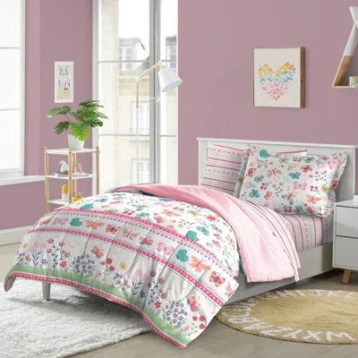 Dream Factory Butterfly Garden Bed In A Bag Pink