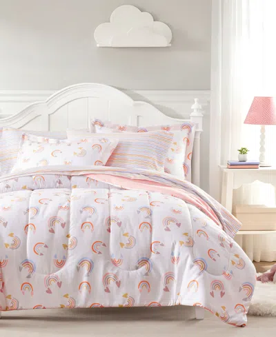 Dream Factory Lucky Hearts 7-piece Comforter Set, Full In Pink