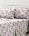 Dream Factory Unicorn Rainbow 4-pc. Sheet Set, Full
