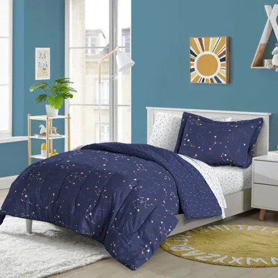 Dream Factory Zodiac Twin Bed In A Bag Midnight Blue