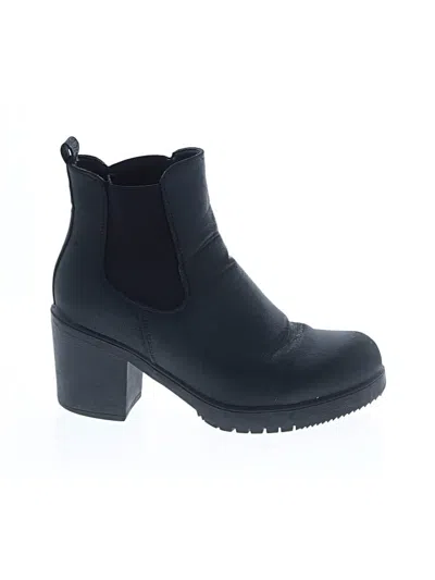 Pre-owned Dream Pairs Ankle Boots In Black