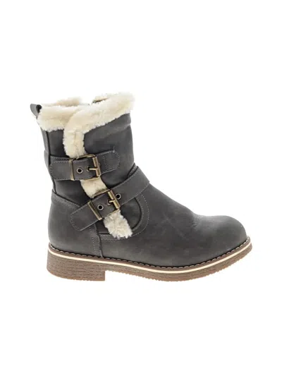 Pre-owned Dream Pairs Ankle Boots In Gray