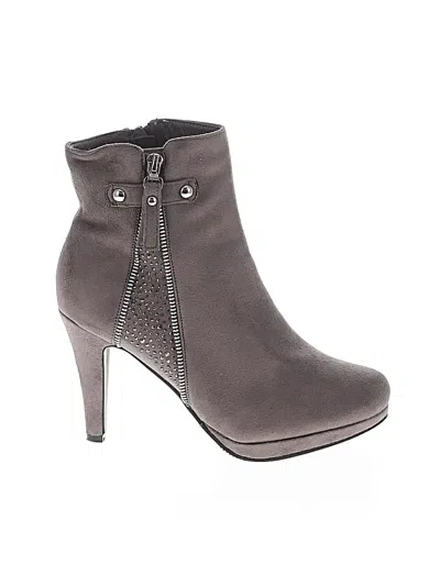 Pre-owned Dream Pairs Ankle Boots In Gray