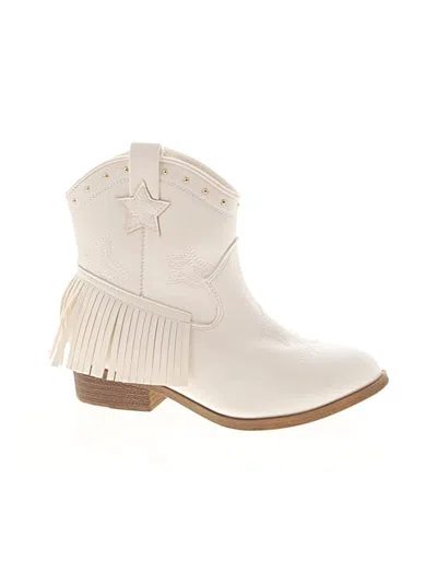 Pre-owned Dream Pairs Kids' Ankle Boots In Ivory