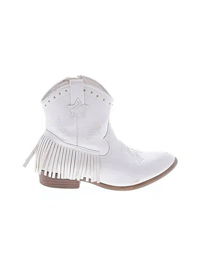 Pre-owned Dream Pairs Kids' Ankle Boots In White