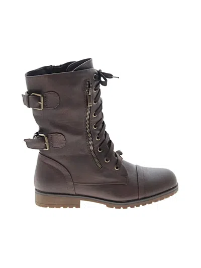 Pre-owned Dream Pairs Boots In Brown
