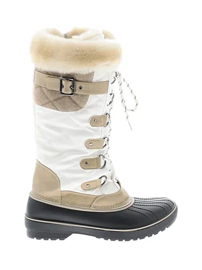 Pre-owned Dream Pairs Boots In Ivory