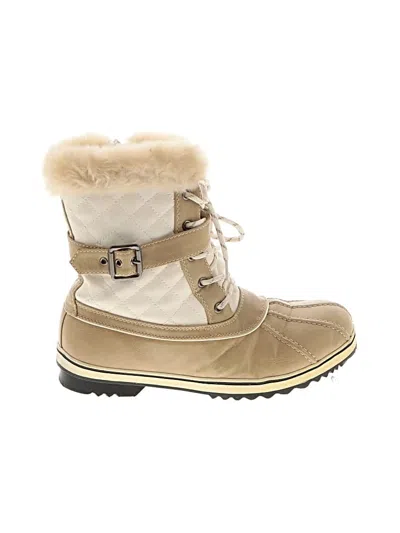Pre-owned Dream Pairs Boots In Ivory