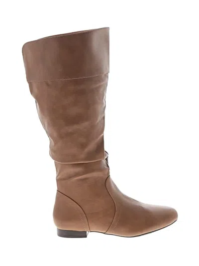 Pre-owned Dream Pairs Boots In Tan