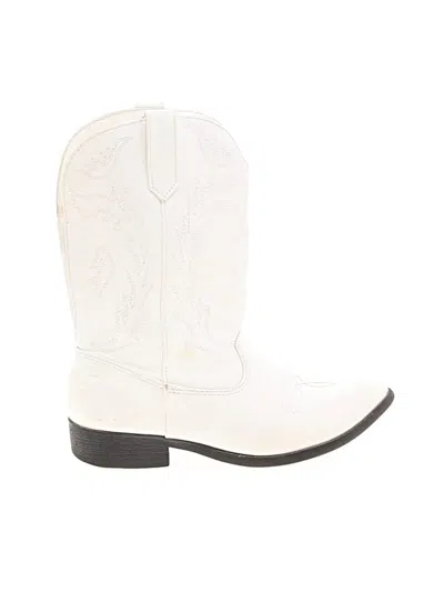 Pre-owned Dream Pairs Kids' Boots In White