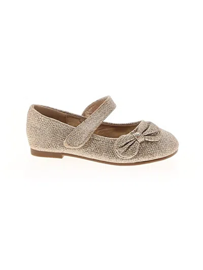 Pre-owned Dream Pairs Kids' Flats In Gold