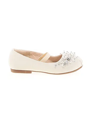 Pre-owned Dream Pairs Kids' Flats In Ivory
