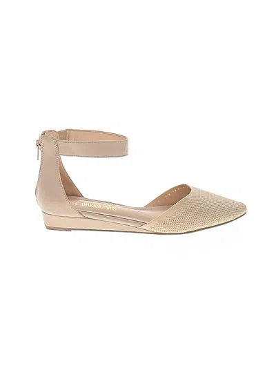 Pre-owned Dream Pairs Flats In Tan
