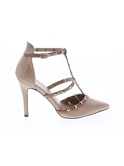 Pre-owned Dream Pairs Heels In Brown