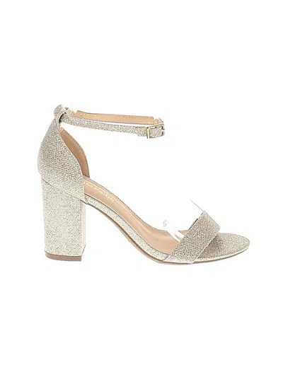 Pre-owned Dream Pairs Heels In Gold