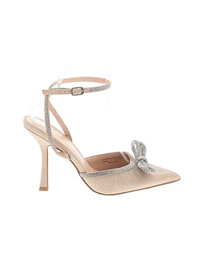 Pre-owned Dream Pairs Heels In Tan