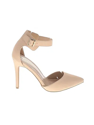 Pre-owned Dream Pairs Heels In Tan