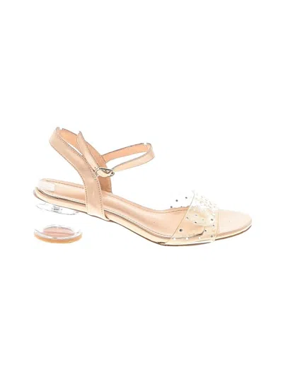 Pre-owned Dream Pairs Heels In Tan