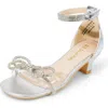 Dream Pairs Kids' Ankle Strap Sandal In Silver