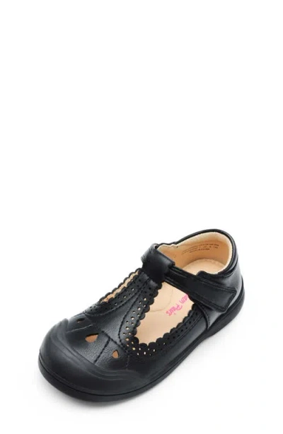 Dream Pairs Kids' T-strap Flat In Black