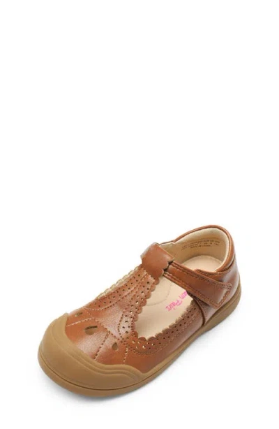 Dream Pairs Kids' T-strap Flat In Brown