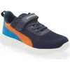 Dream Pairs Kids'  Knit Low Top Sneaker In Blue/navy/orange