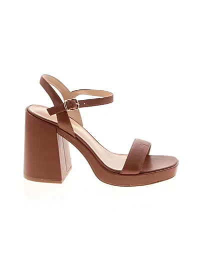 Pre-owned Dream Pairs Sandals In Brown